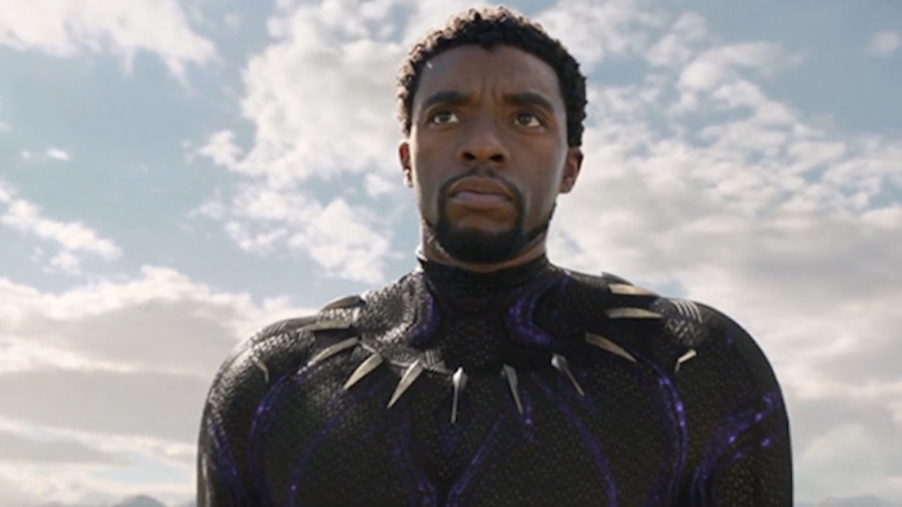 Chadwick Boseman in character as T’Challa