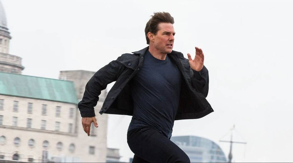 Tom Cruise running in Mission Impossible