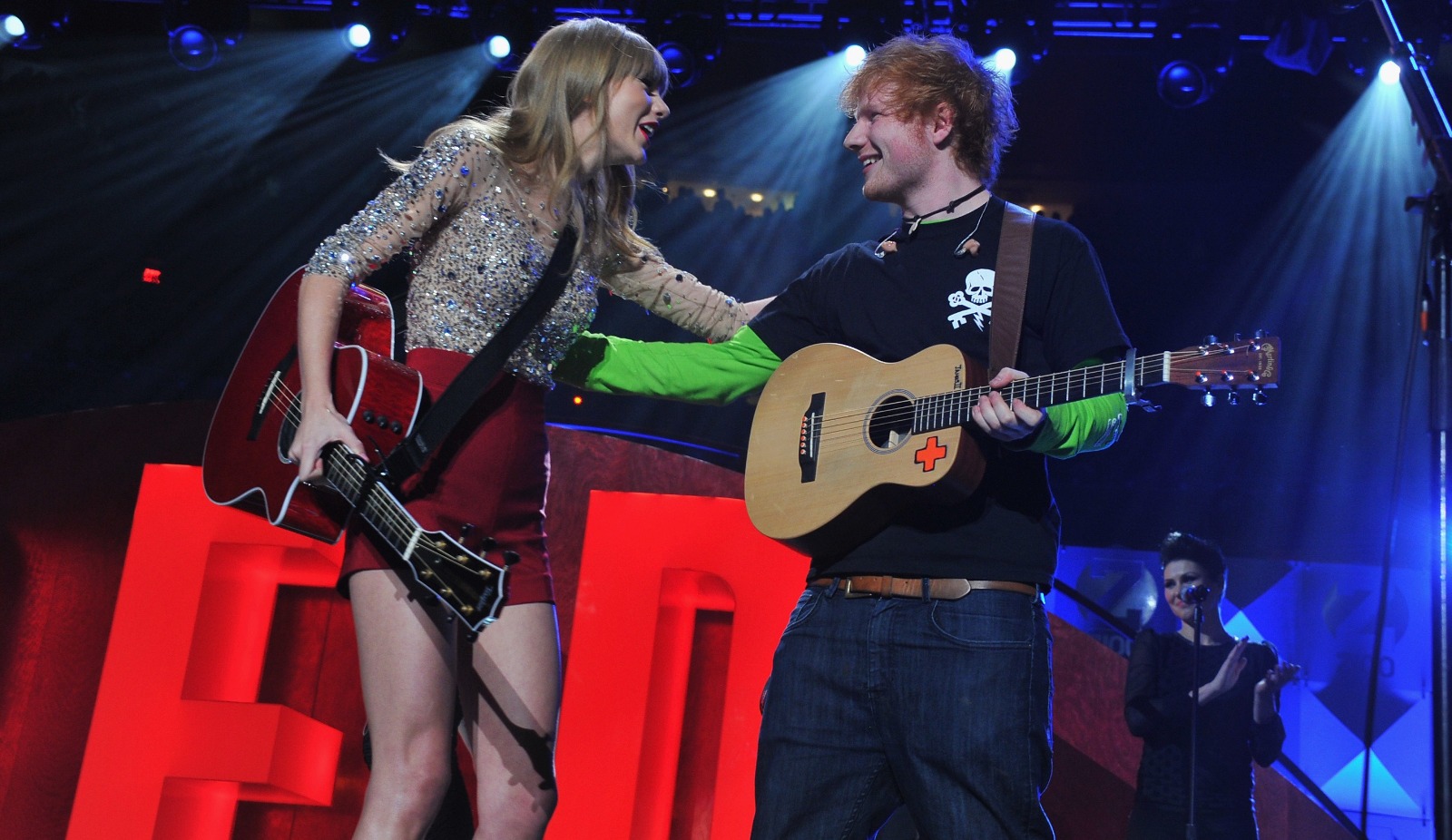 Taylor Swift and Ed Sheeran