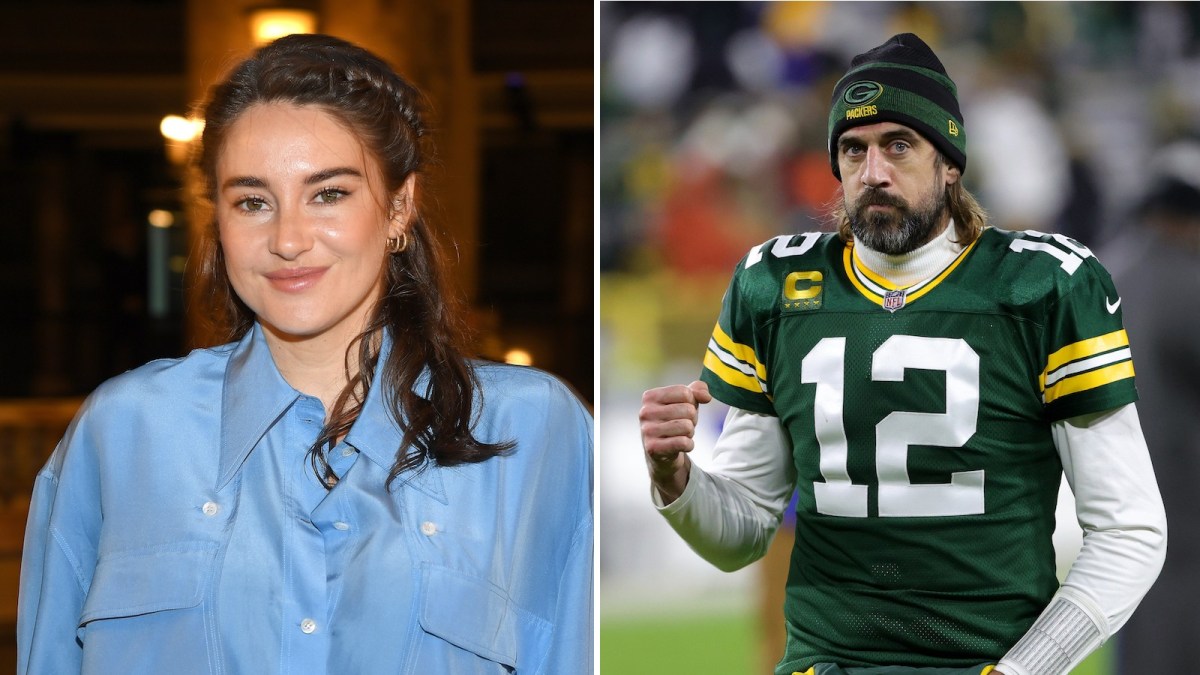 Shailene Woodley and Aaron Rodgers