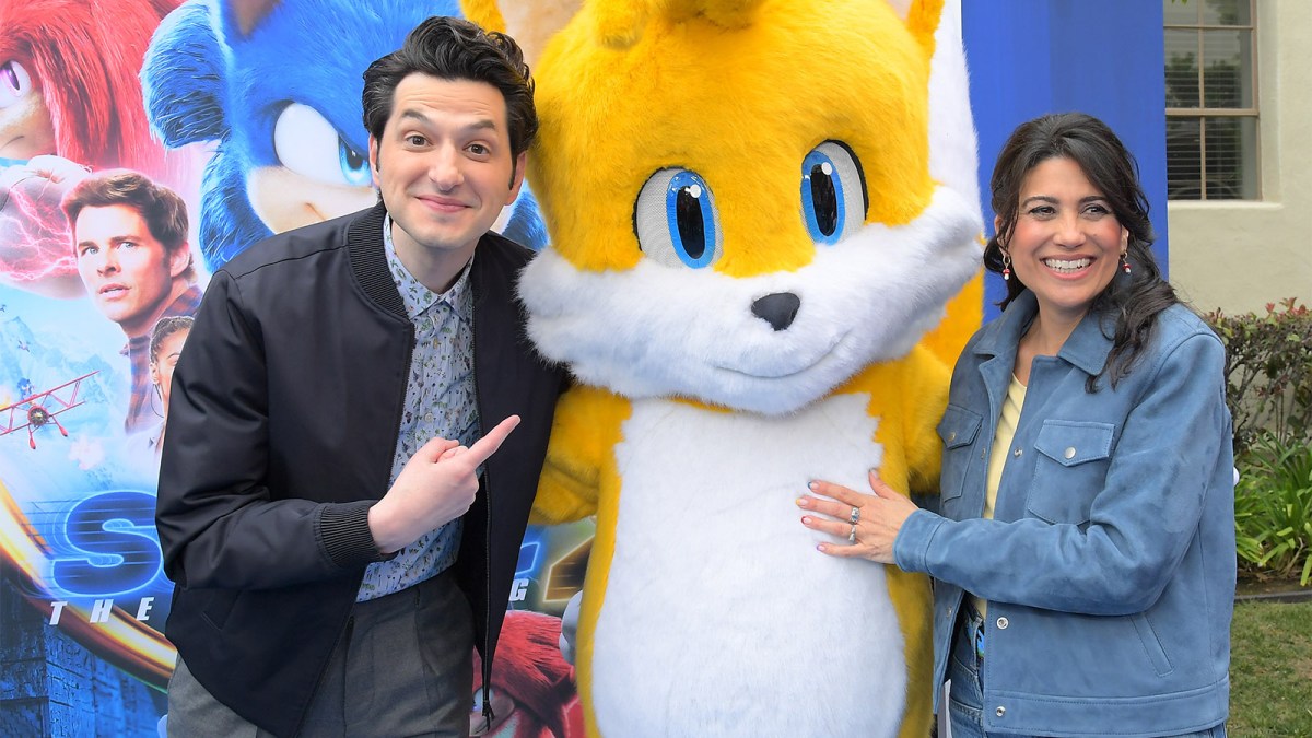 Ben Schwartz at Sonic the Hedgehog 2 event