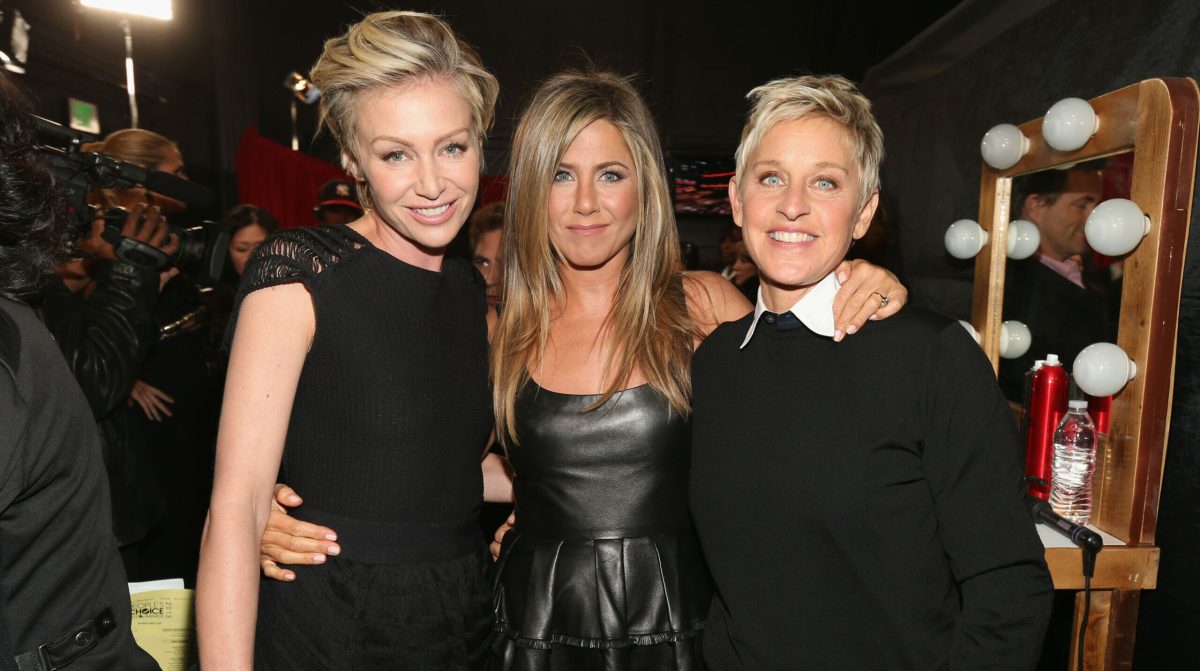 Portia de Rossi, Jennifer Aniston, and Ellen Degeneres