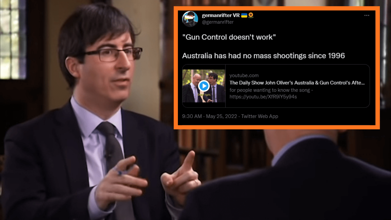 John Oliver Gun safety australia