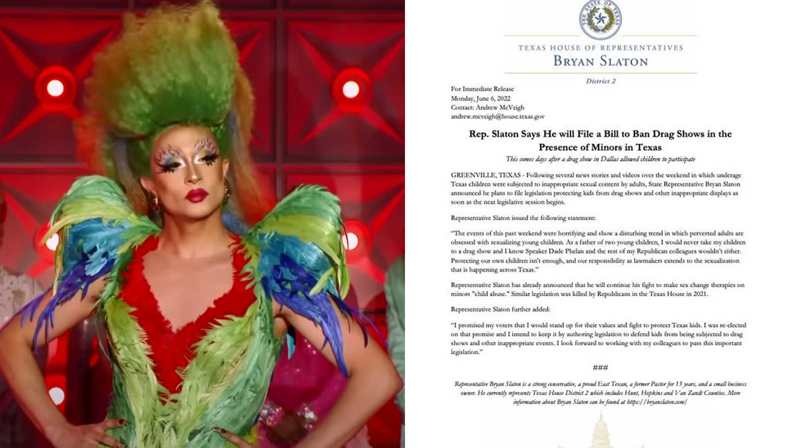 texas bill ban drag denali kennedy davenport