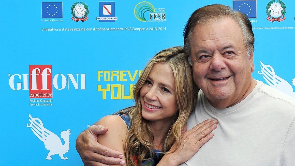 GIFFONI VALLE PIANA, ITALY - JULY 20: Mira and Paul Sorvino attends 2013 Giffoni Film Festival photocall on July 20, 2013 in Giffoni Valle Piana, Italy.