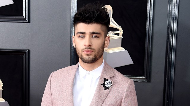 Zayn Malik on the red carpet of the 60th Annual Grammy Awards