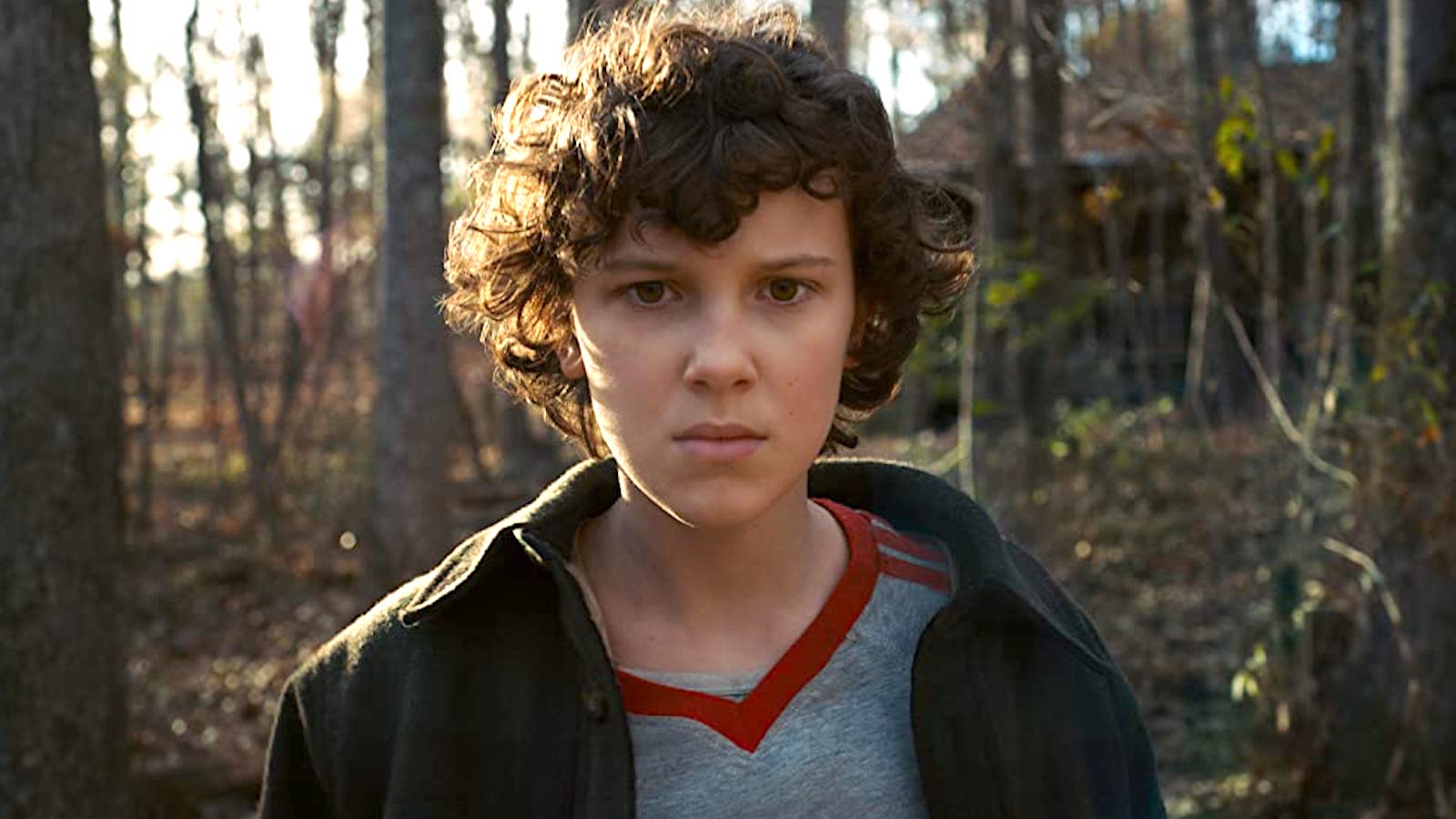 Millie Bobby Brown as Eleven in Stranger Things season 2