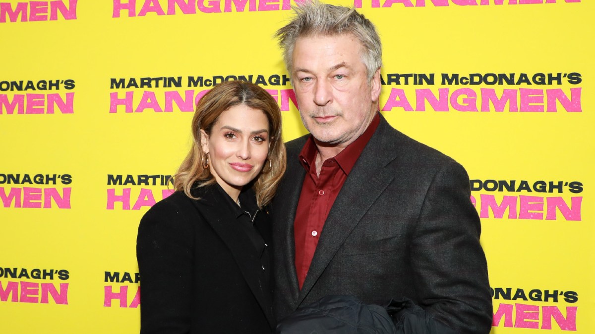 Hilaria Baldwin and Alec Baldwin attend the opening night of "Hangmen" on Broadway at Golden Theatre on April 21, 2022 in New York City.