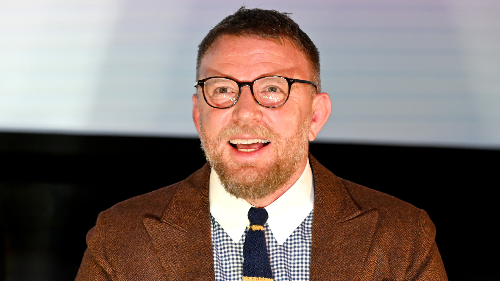 Guy Ritchie speaks onstage during the Special NY Screening of "The Gentlemen" at the Alamo Drafthouse on January 11, 2020 in New York City.