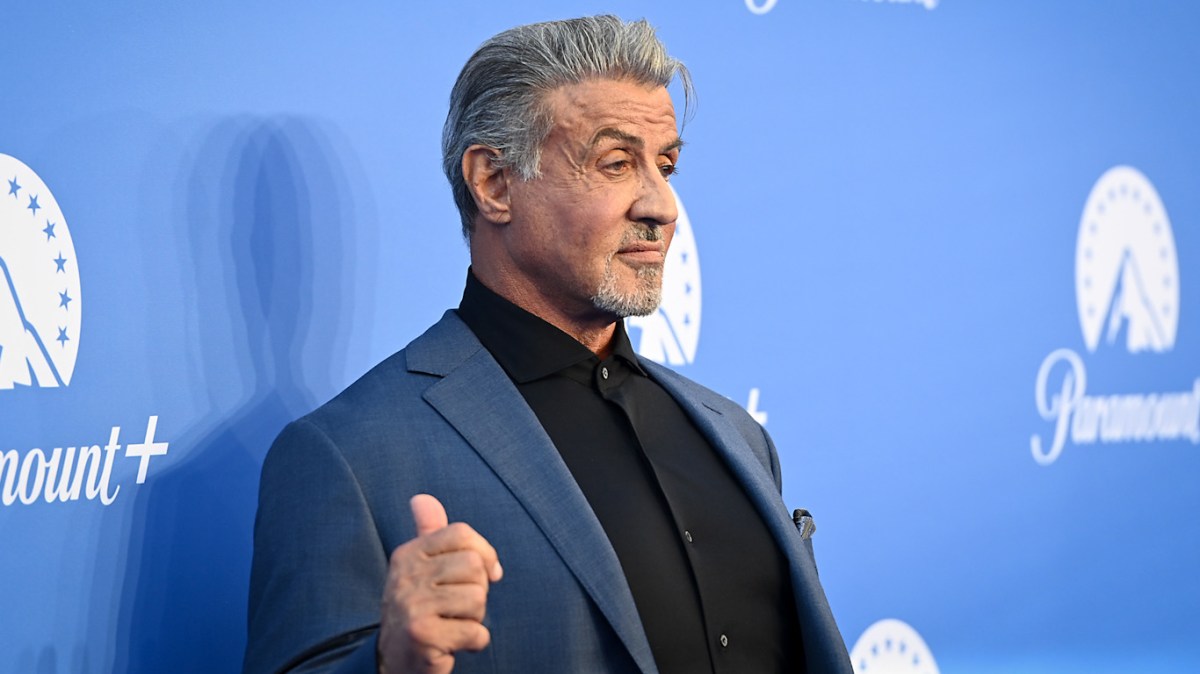 Sylvester Stallone arrives at the Paramount+ UK launch at Outernet London on June 20, 2022 in London, England.