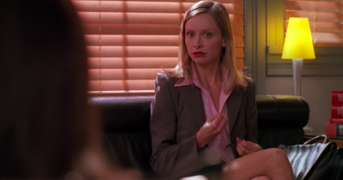 Calista Flockhart in Ally McBeal. 