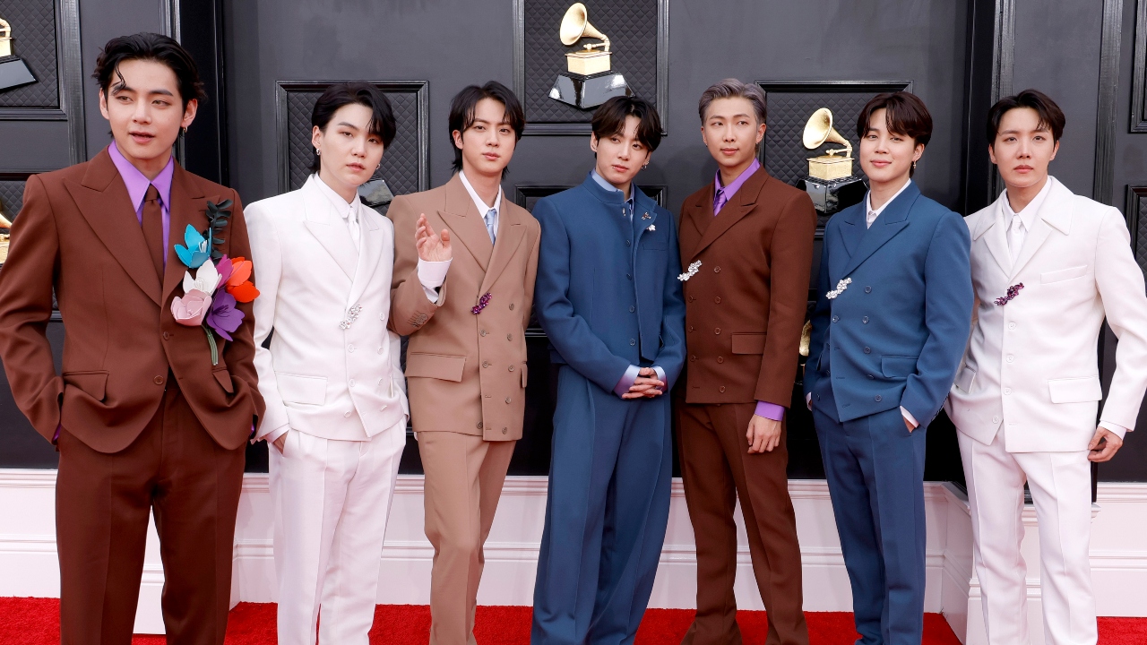 BTS at the 64th Annual GRAMMY Awards