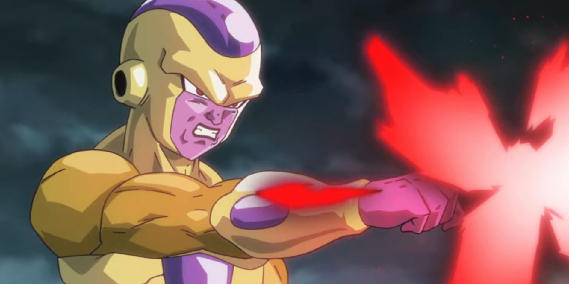 Frieza in his Golden Form has red light coming out of his hand.