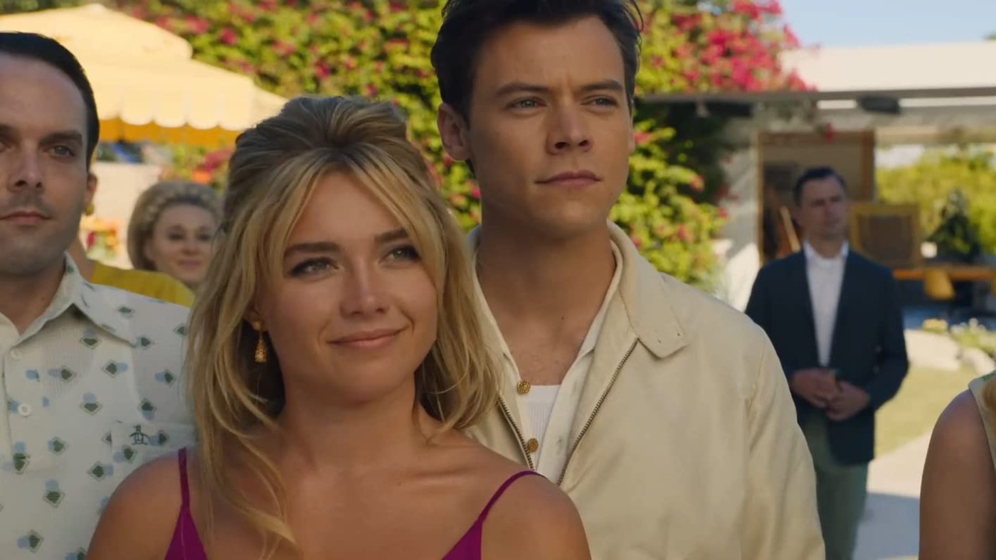 Florence Pugh and Harry Styles in Olivia Wilde's Don't Worry Darling