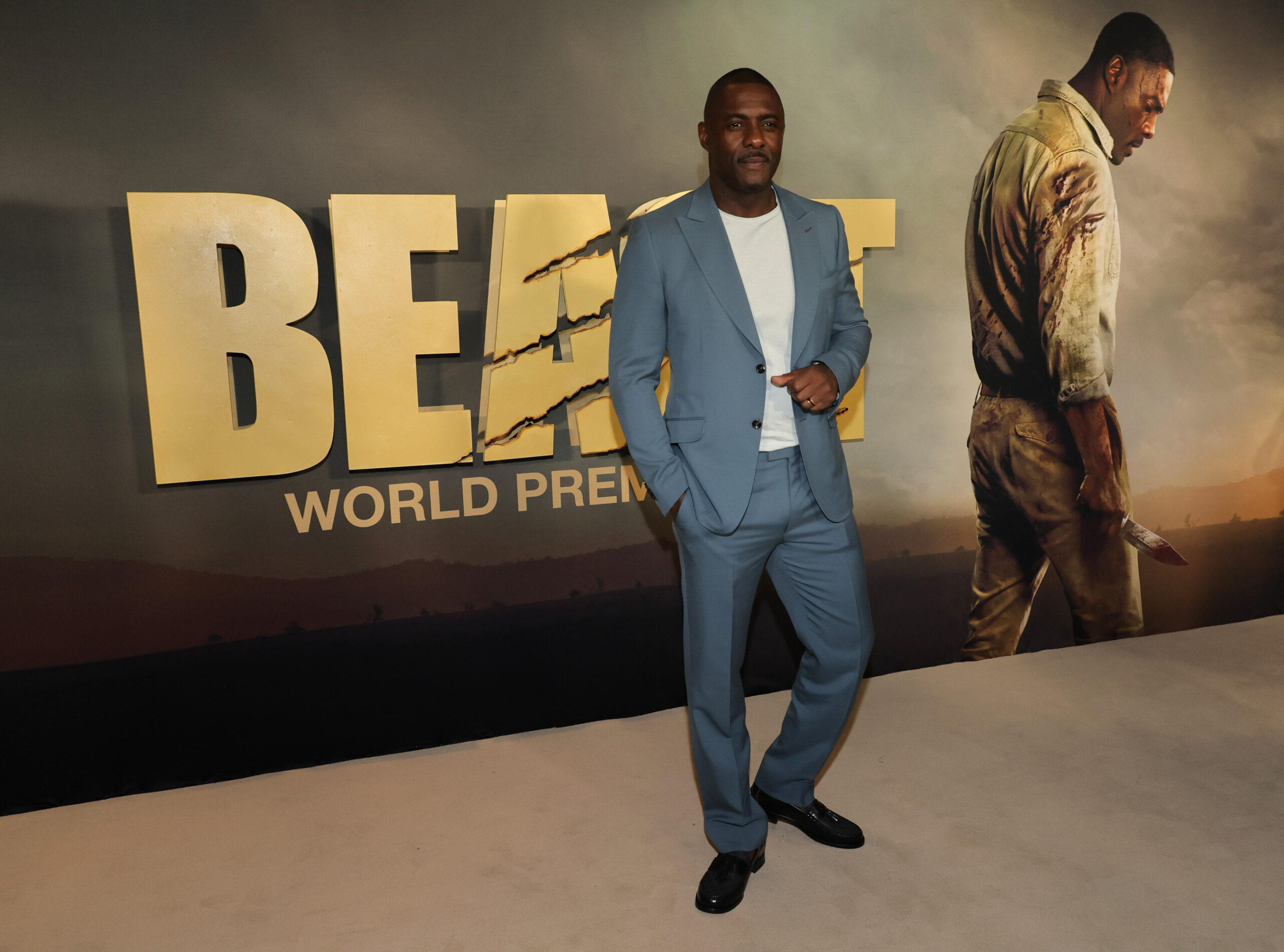 Idris Elba is serving BDE