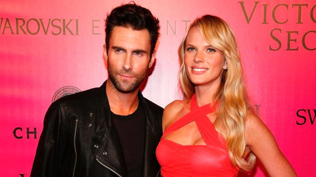 Adam Levine and Anne Vyalitsyna 2011 Victoria's Secret Fashion Show After Party at Dream Downtown on November 9, 2011 in New York City.