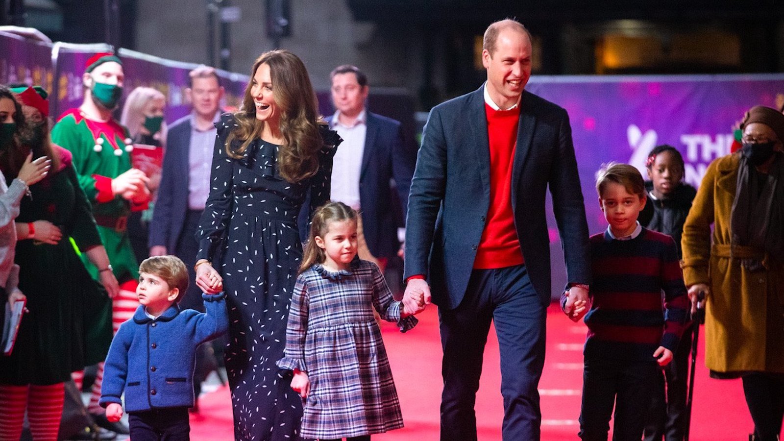 The Duke and Duchess of Cambridge and their family