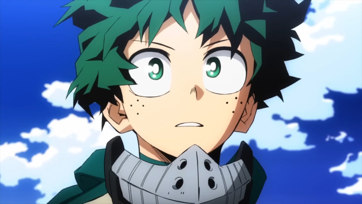 Izuku Midoriya in season 5 of My Hero Academia.