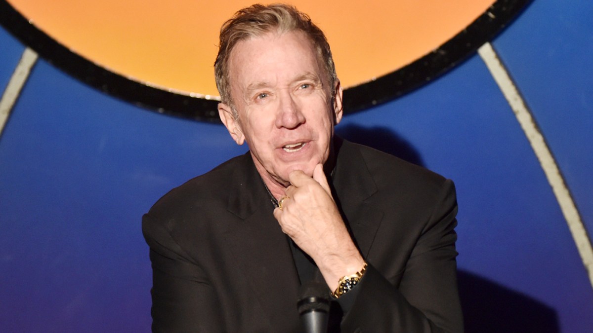 Tim Allen performs at The Laugh Factory on November 04, 2021 in West Hollywood, California.