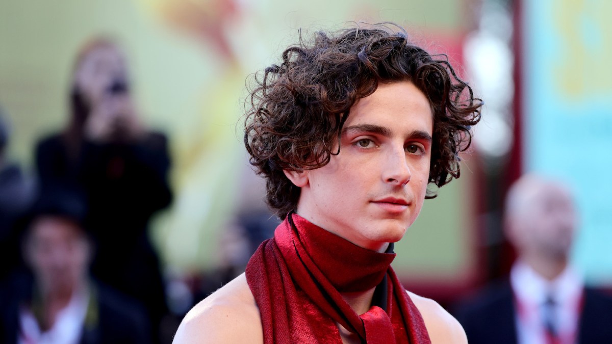 Timothee Chalamet attends the "Bones And All" red carpet at the 79th Venice International Film Festival on September 02, 2022 in Venice, Italy.