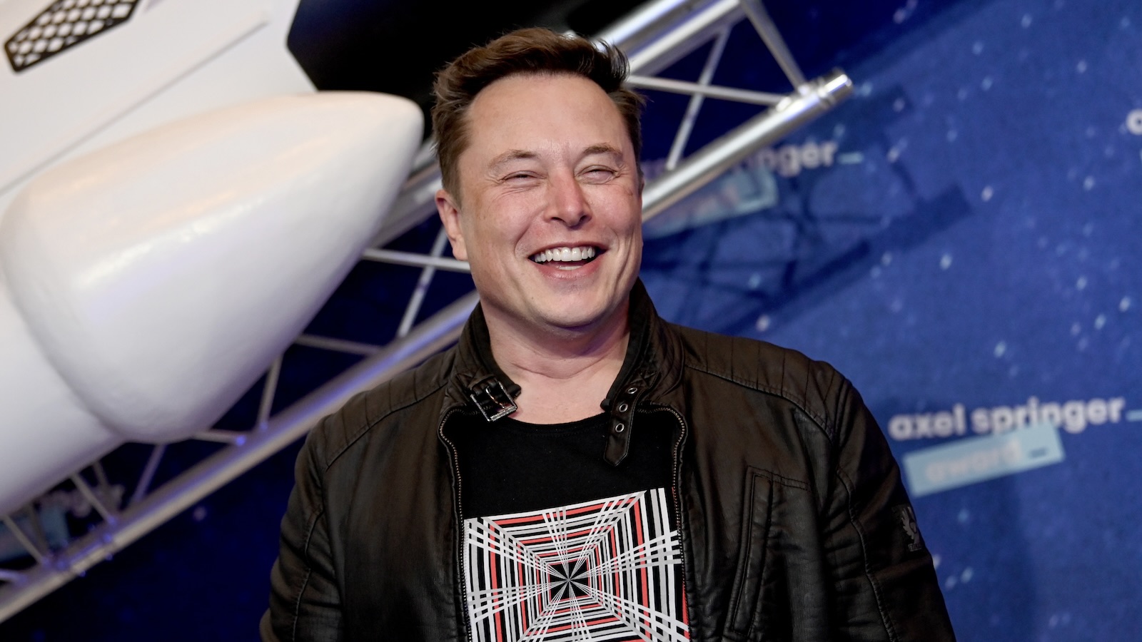 SpaceX owner and Tesla CEO Elon Musk poses on the red carpet of the Axel Springer Award 2020 on December 01, 2020 in Berlin, Germany.