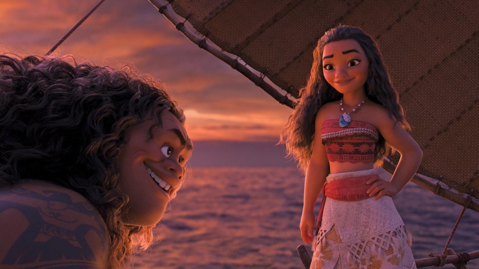 Moana and Maui from Disney's Moana