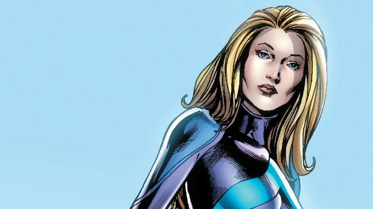 A grown-up Valeria Richards, daughter of Reed and Sue Storm, in Marvel Comics.