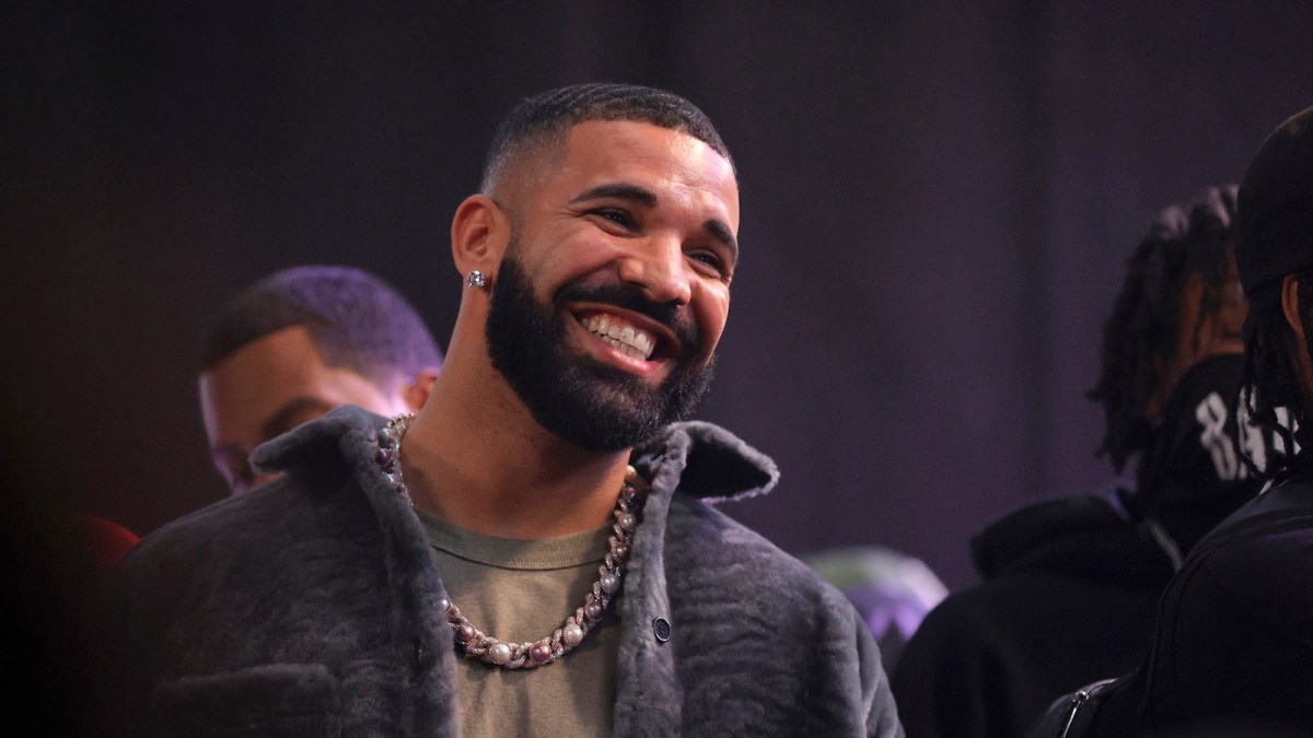 Drake speaks onstage during Drake's Till Death Do Us Part rap battle on October 30, 2021 in Long Beach, California.