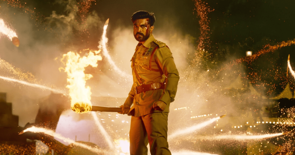 Ram Charan as Raju from RRR