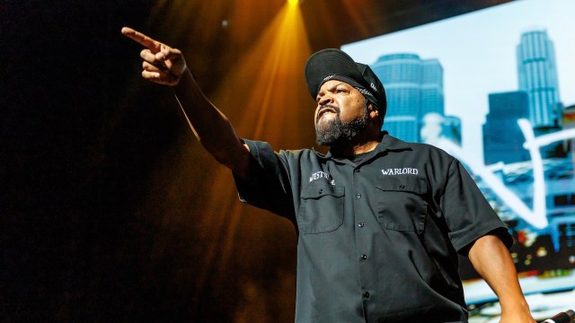 HIGHLAND, CALIFORNIA - OCTOBER 28: Ice Cube performs at Yaamava' Theater at Yaamava' Resort & Casino on October 28, 2022 in Highland, California.