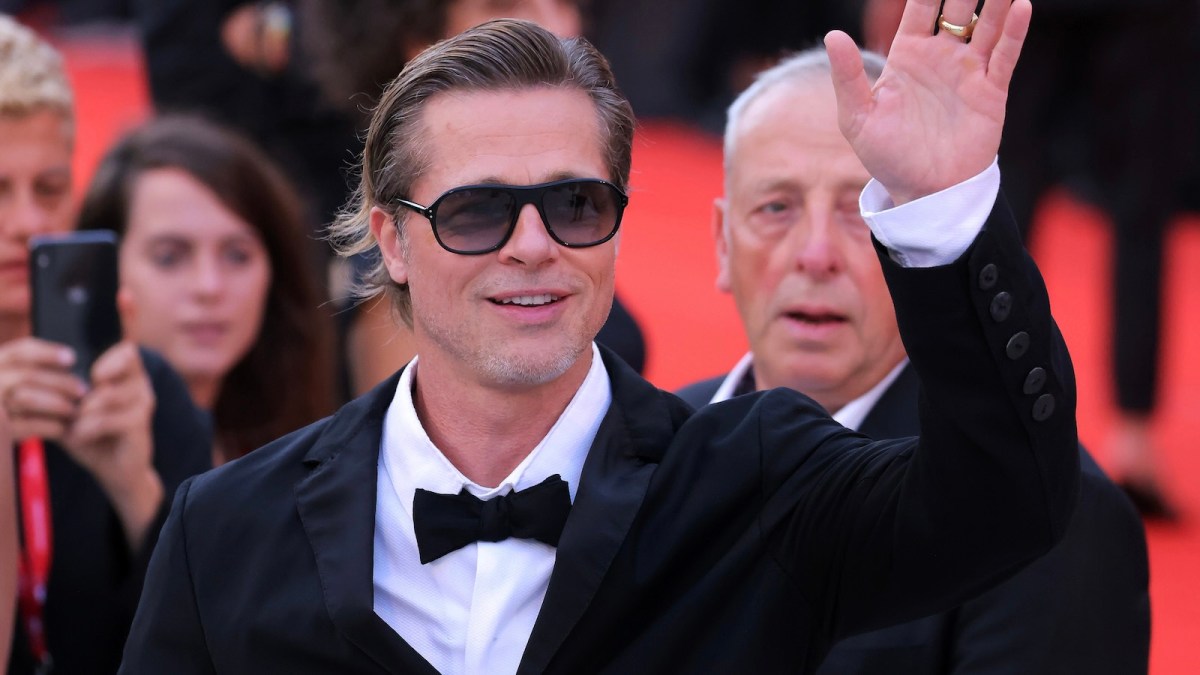 Brad Pitt attends the "Blonde" red carpet at the 79th Venice International Film Festival on September 08, 2022 in Venice, Italy.