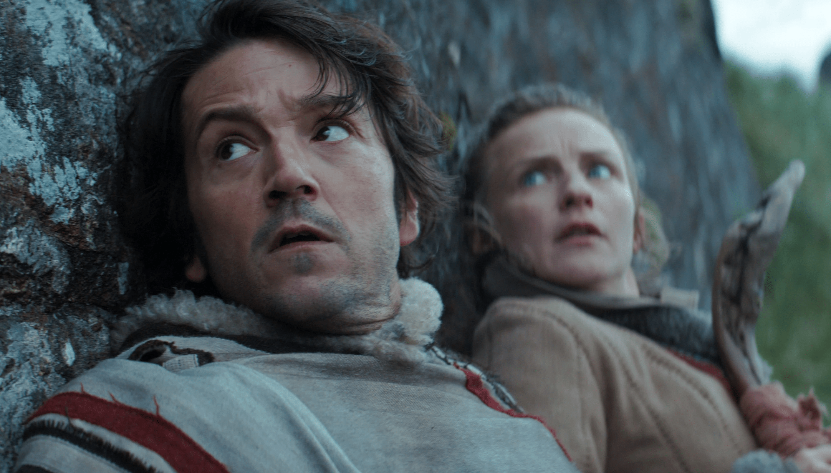 Diego Luna and Faye Marsay as Diego Luna and Vel Sartha in 'Andor'