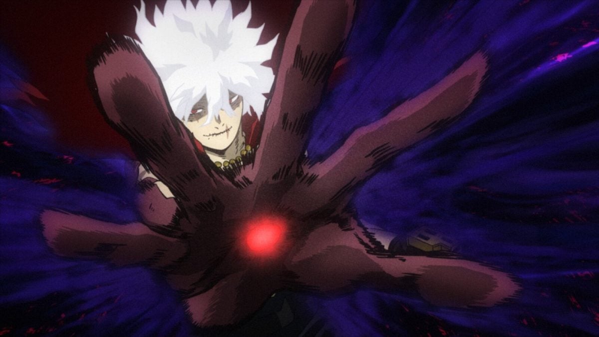 Shigaraki using All for One in season 6 of My Hero Academia.