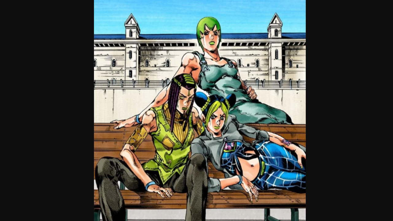 Jolyne, Ermes, and F.F. from 'JoJo's Bizarre Adventure: Stone Ocean'