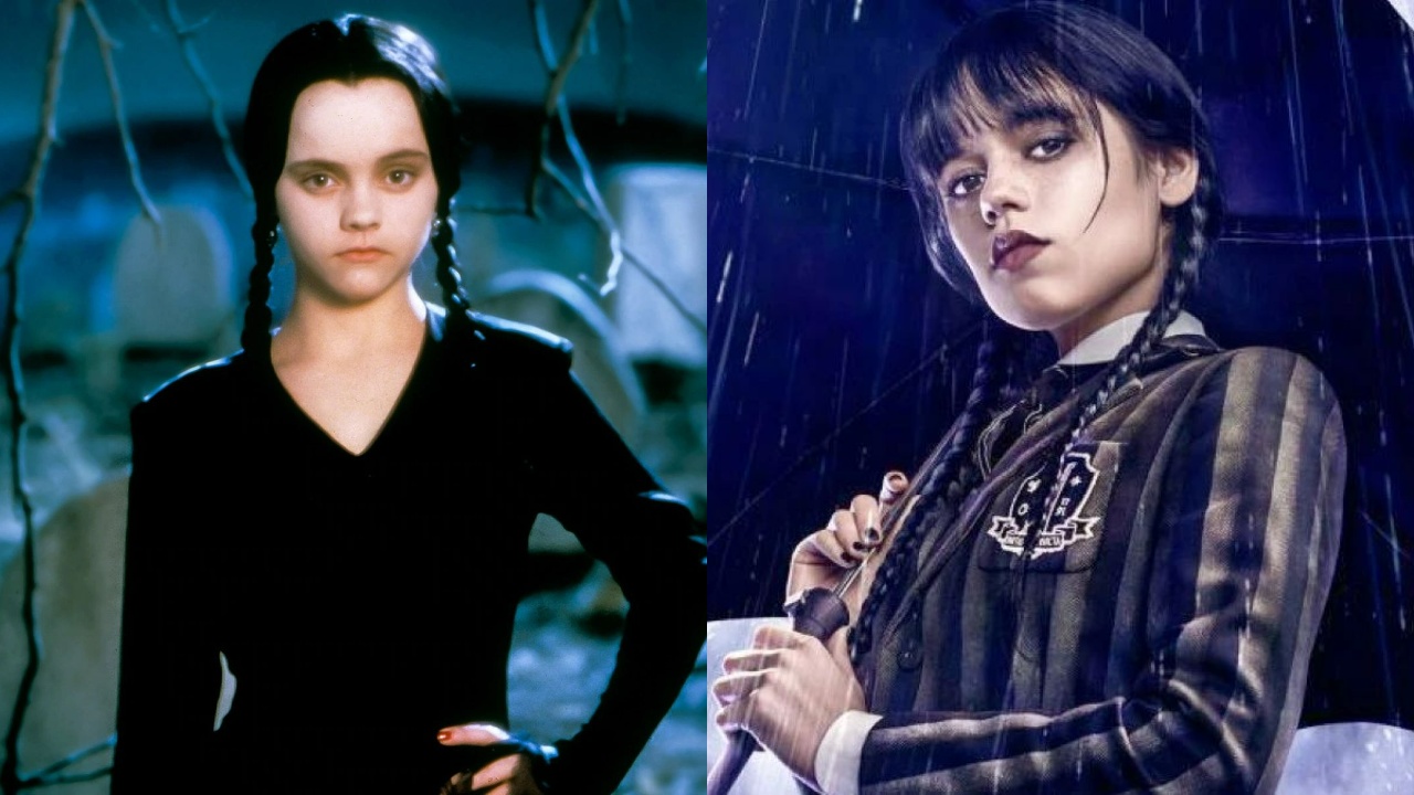 Christina Ricci in 'Addams Family Values'/Jenna Ortega in 'Wednesday'