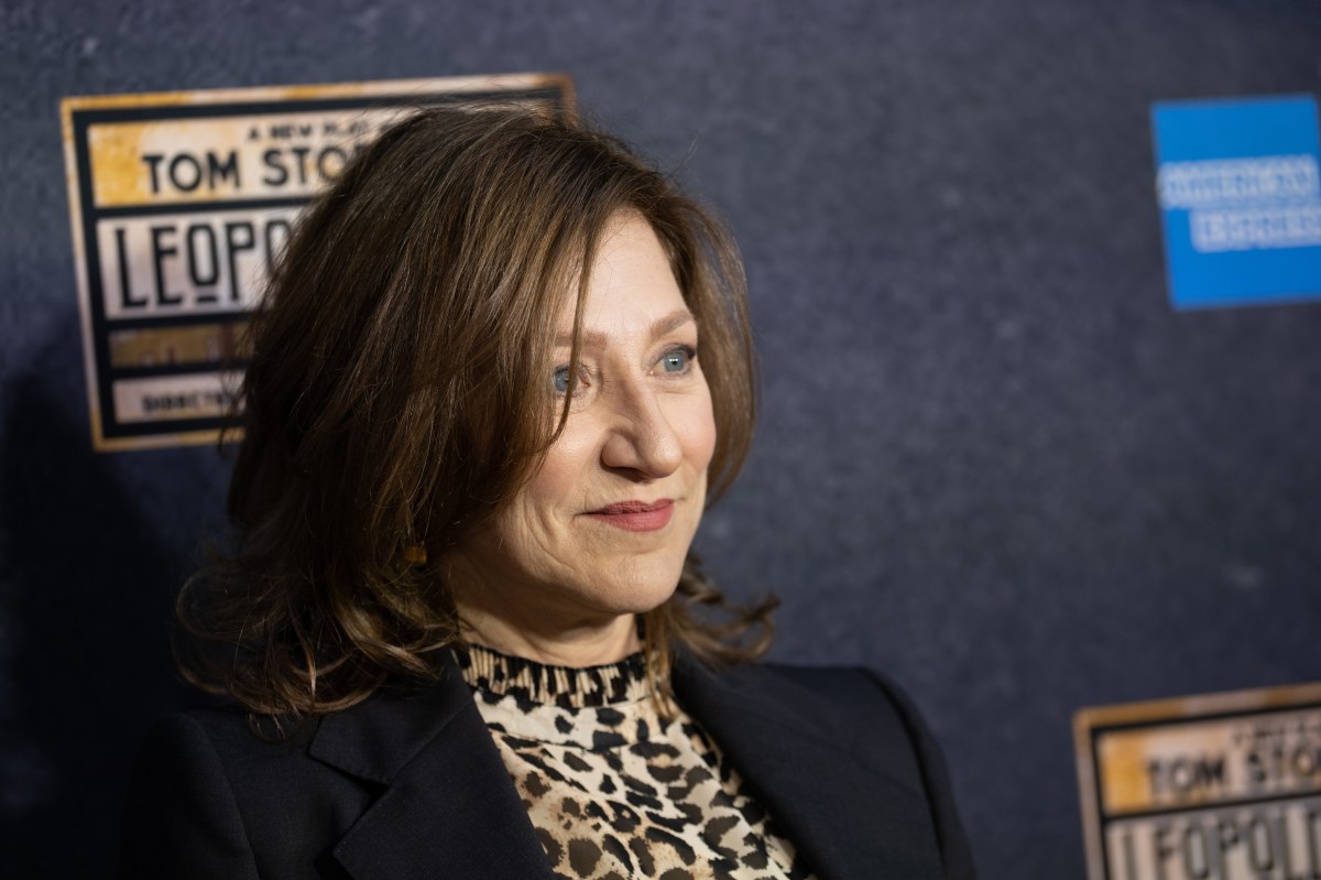 NEW YORK, NEW YORK - OCTOBER 02: Edie Falco attends the "Leopoldstadt" Broadway opening night at Longacre Theatre on October 02, 2022 in New York City.