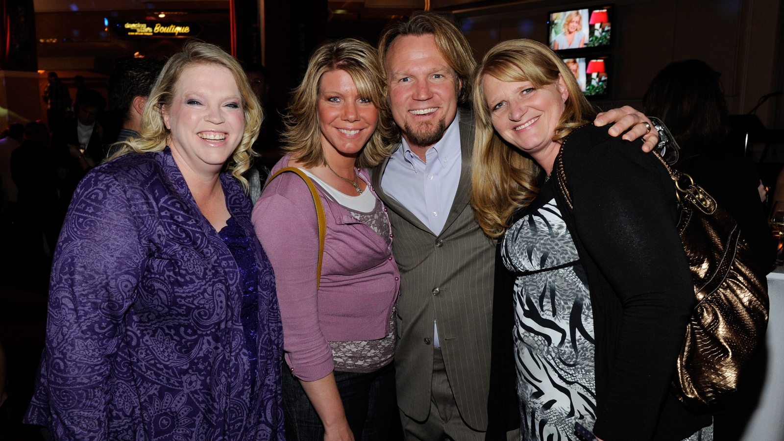 Kody Brown and Janelle Brown at the "Dancing With The Stars: Live In Las Vegas" VIP Opening At The New Tropicana Las Vegas