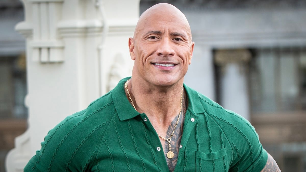 MADRID, SPAIN - OCTOBER 19: US actor Dwayne Johnson attends the "Black Adam" photocall at NH Collection Madrid Eurobuilding hotel on October 19, 2022 in Madrid, Spain. 
