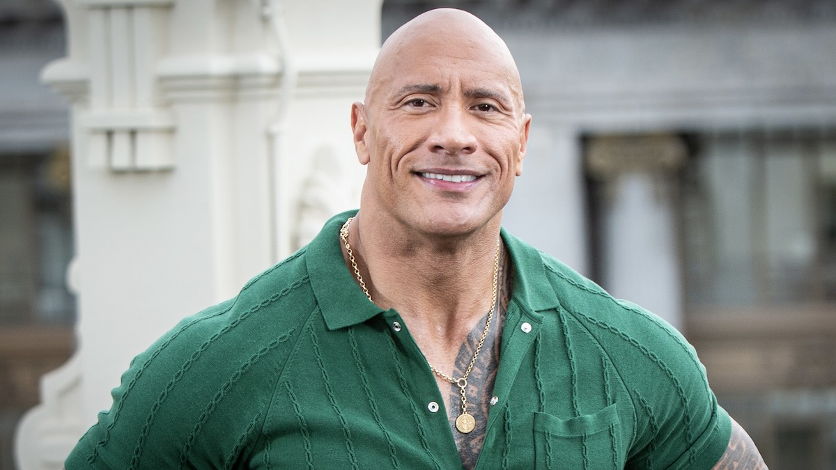 MADRID, SPAIN - OCTOBER 19: US actor Dwayne Johnson attends the "Black Adam" photocall at NH Collection Madrid Eurobuilding hotel on October 19, 2022 in Madrid, Spain.