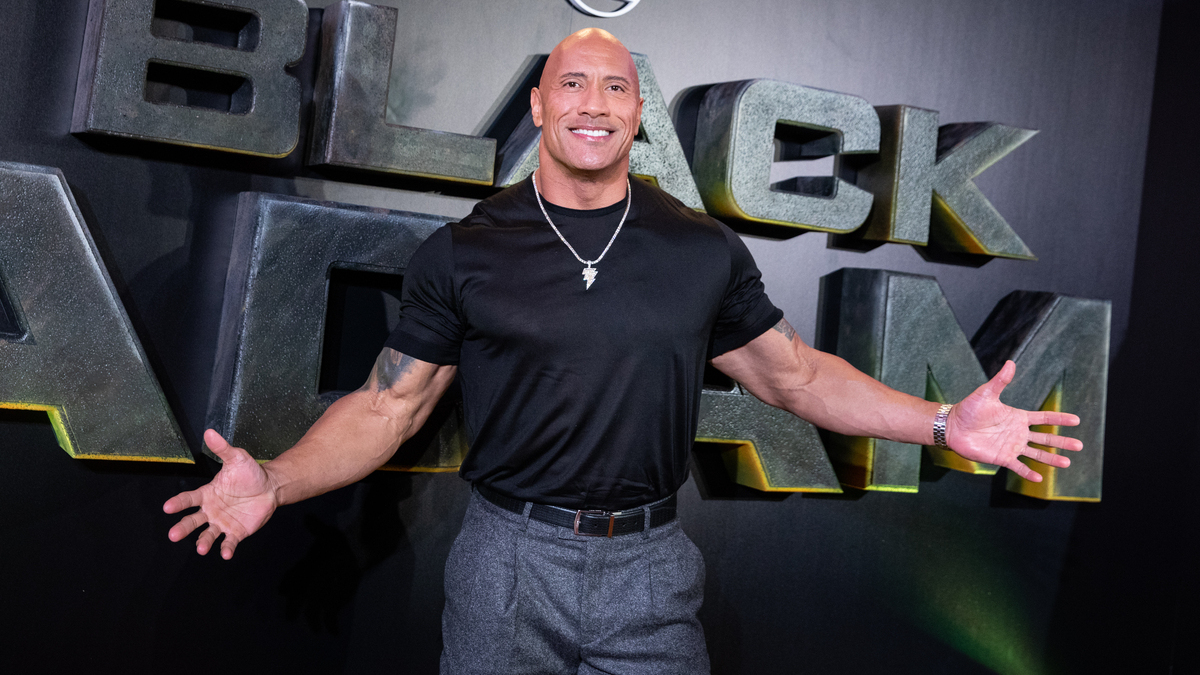 Dwayne Johnson attends the "Black Adam" premiere