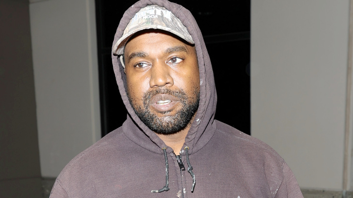 Kanye West is seen on October 21, 2022 in Los Angeles, California.