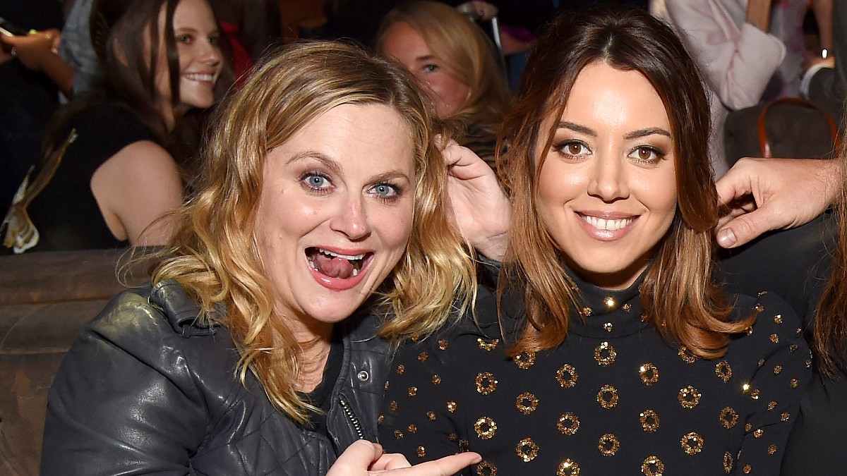 Aubrey Plaza and Amy Poehler- Getty