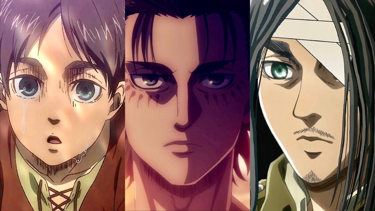 Eren Yeager through different seasons of 'Attack on Titan'