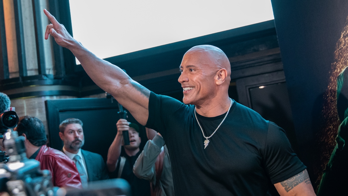 Dwayne Johnson at the "Black Adam" Madrid Premiere