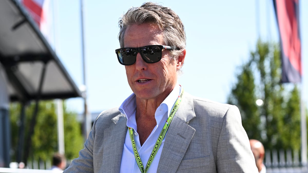 Hugh Grant attends the F1 Grand Prix of Italy