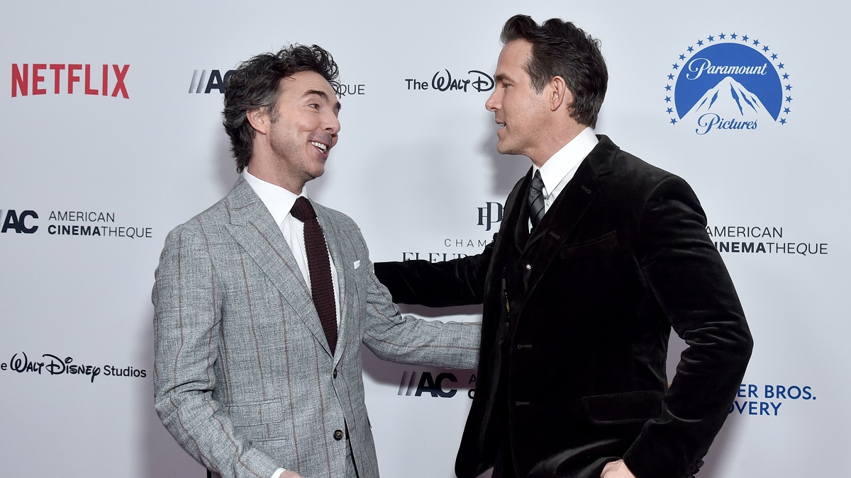 BEVERLY HILLS, CALIFORNIA - NOVEMBER 17: (L-R) Shawn Levy and honoree Ryan Reynolds pose in the press room during the 36th Annual American Cinematheque Award Ceremony honoring Ryan Reynolds at The Beverly Hilton on November 17, 2022 in Beverly Hills, California.