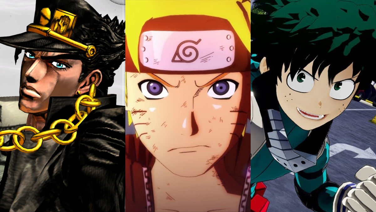 Jojo's Bizarre Adventure: All-Star Battle, Naruto Shippuden: Ultimate Ninja Storm 4 and My Hero's One Justice 2