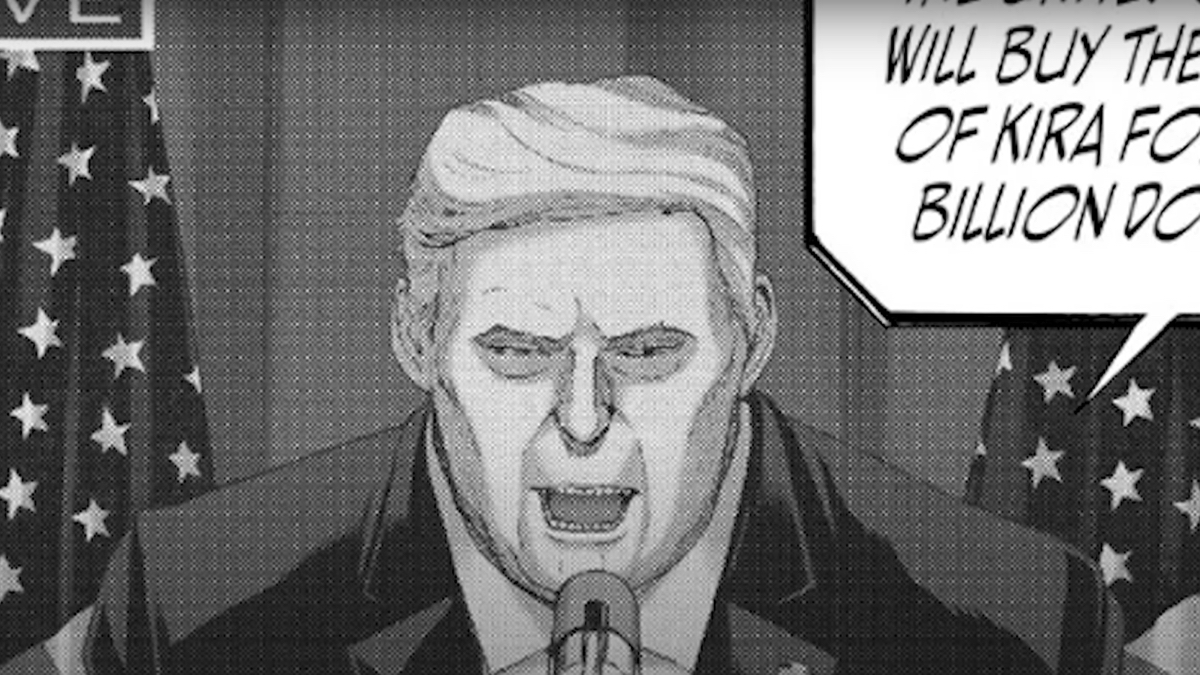 Donald Trump in The a-Kira Story