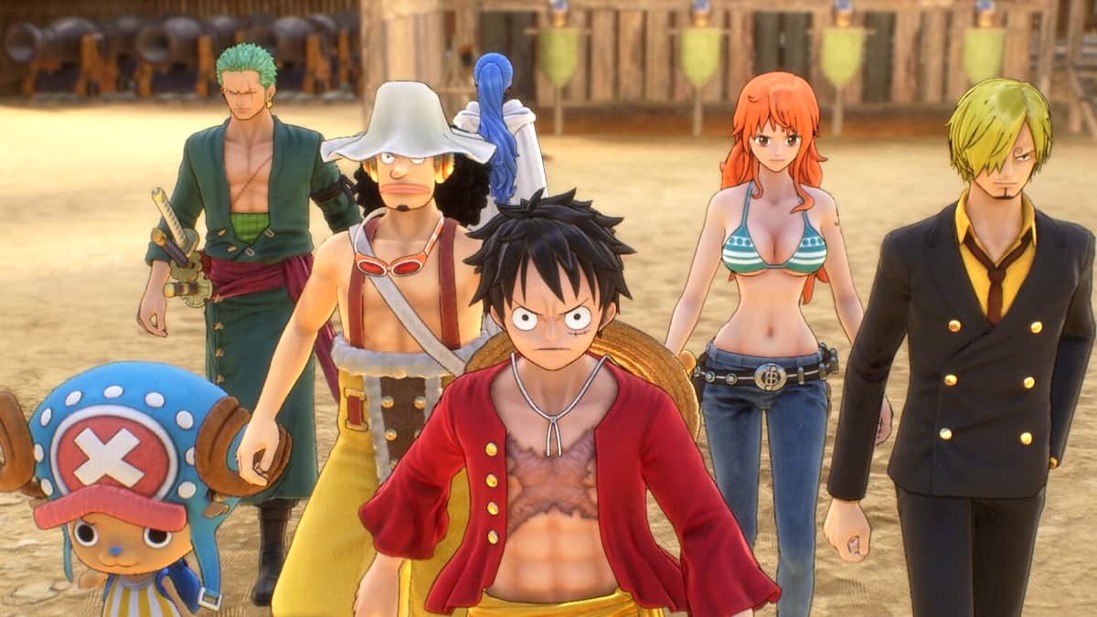 The Straw Hat Pirates in One Piece Odyssey