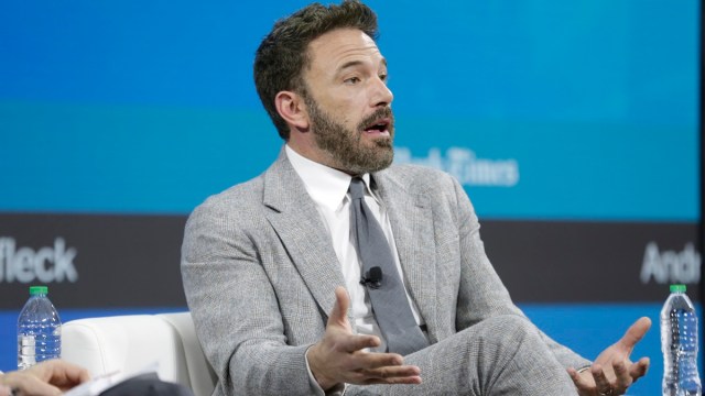 NEW YORK, NEW YORK - NOVEMBER 30: Ben Affleck on stage at the 2022 New York Times DealBook on November 30, 2022 in New York City.